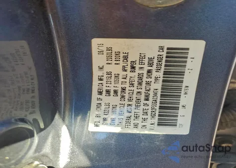 2016 Honda Accord Sport z USA, uszkodzony, nr VIN 1HGCR2F55GA034474